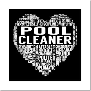 Pool Cleaner Heart Posters and Art